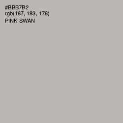 #BBB7B2 - Pink Swan Color Image